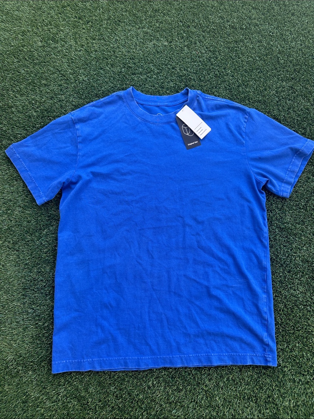Original Use Men's Short Sleeve Crewneck T-Shirt - Blue